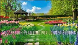 succession planting for longer blooms
