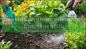 summer garden weed prevention methods