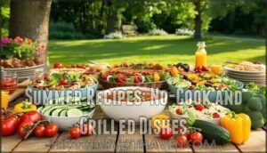 summer recipes: no-cook and grilled dishes