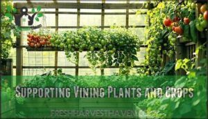 supporting vining plants and crops