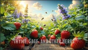 thyme, sage, and other herbs