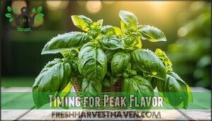 timing for peak flavor