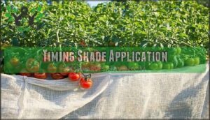 timing shade application