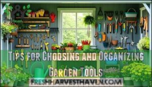 tips for choosing and organizing garden tools