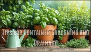tips for container gardening and drainage