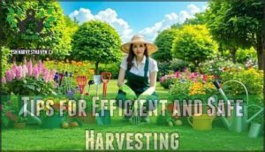 tips for efficient and safe harvesting