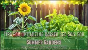 tips for optimizing raised bed soil for summer gardens