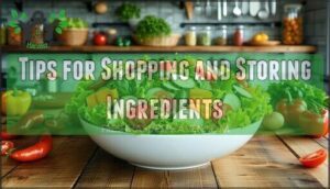 tips for shopping and storing ingredients