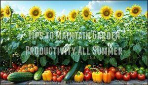 tips to maintain garden productivity all summer