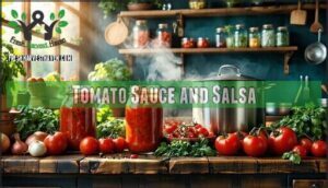 tomato sauce and salsa