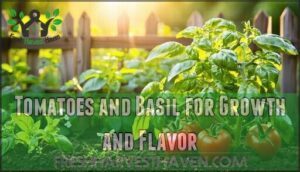 tomatoes and basil for growth and flavor