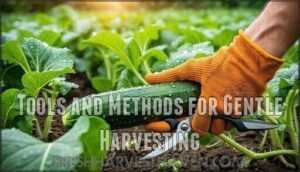 tools and methods for gentle harvesting