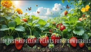 top pest-repellent plants for strawberries