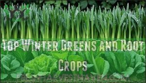 top winter greens and root crops