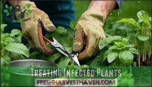 treating infected plants