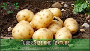tuber size and texture