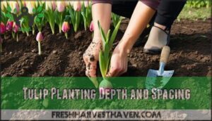 tulip planting depth and spacing