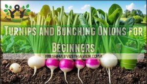 turnips and bunching onions for beginners