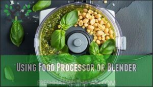 using food processor or blender