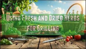 using fresh and dried herbs for grilling