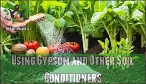 using gypsum and other soil conditioners