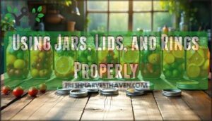 using jars, lids, and rings properly