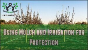 using mulch and irrigation for protection