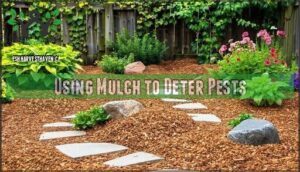 using mulch to deter pests