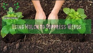 using mulch to suppress weeds