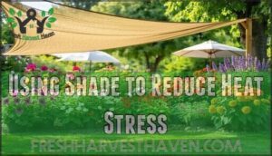 using shade to reduce heat stress