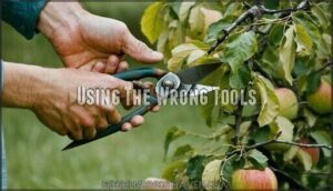 using the wrong tools