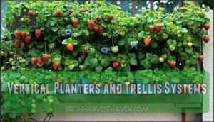 vertical planters and trellis systems