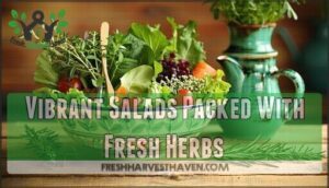 vibrant salads packed with fresh herbs