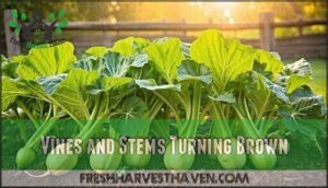 vines and stems turning brown
