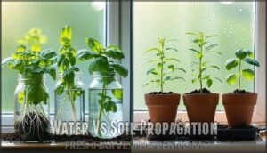 water vs soil propagation