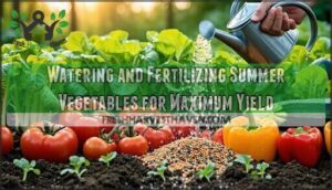 watering and fertilizing summer vegetables for maximum yield