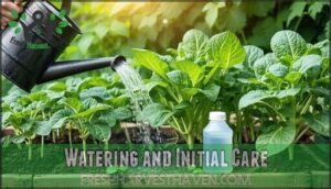 watering and initial care