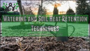 watering and soil heat retention techniques
