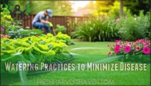 watering practices to minimize disease