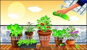 watering techniques and scheduling