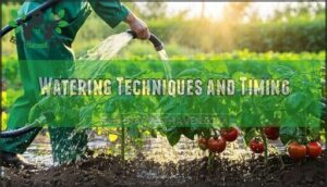 watering techniques and timing