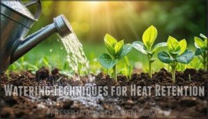watering techniques for heat retention