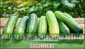 what to do with overgrown or extra cucumbers