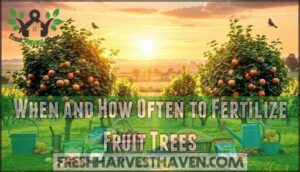 when and how often to fertilize fruit trees