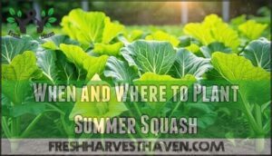when and where to plant summer squash