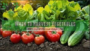 when to harvest vegetables