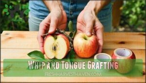 whip and tongue grafting