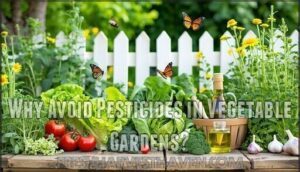 why avoid pesticides in vegetable gardens