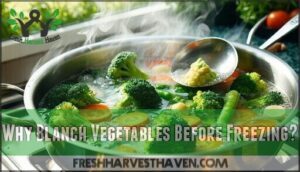 why blanch vegetables before freezing