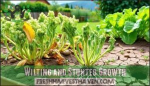 wilting and stunted growth